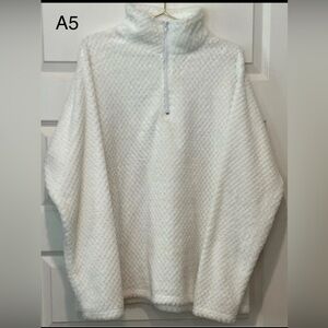 Nellie Mae Sherpa Pullover Quarter Zip Fleece Sweater Size: XL  A5